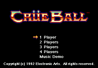 Crue Ball - Heavy Metal Pinball (USA, Europe) Title Screen
